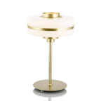 Round LED Table Lamp with Solid Aluminum Base