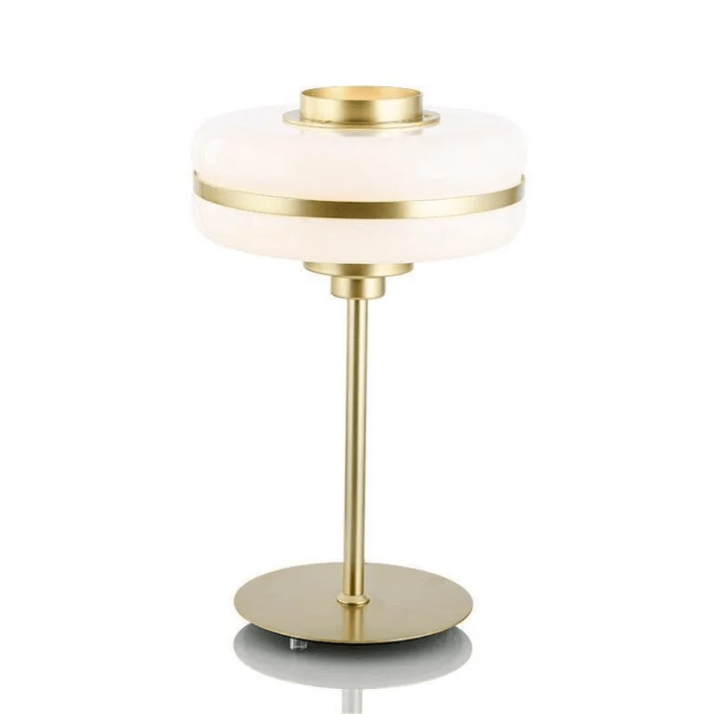 Round LED Table Lamp with Solid Aluminum Base
