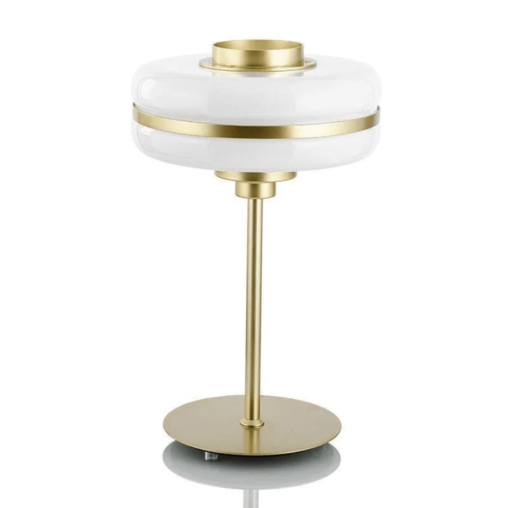 Round LED Table Lamp with Solid Aluminum Base