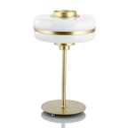 Round LED Table Lamp with Solid Aluminum Base