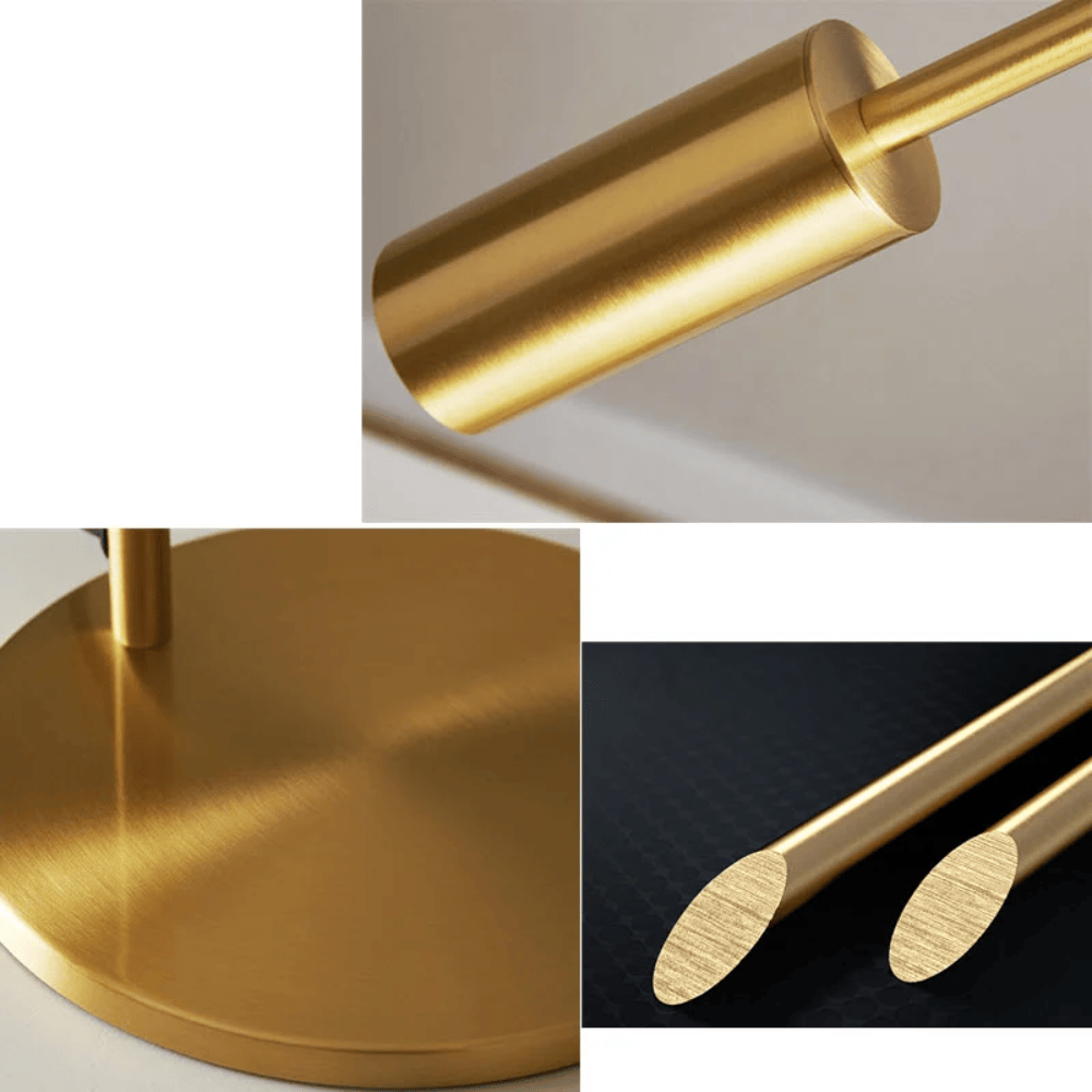 Solid Aluminum LED Table Lamp, Minimalist Luxury Design