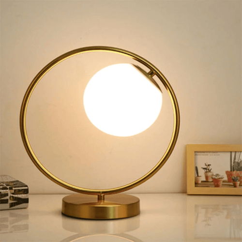 Modern Nordic Glass & Metal Warm Light Decor Lamp