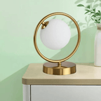 Modern Nordic Glass & Metal Warm Light Decor Lamp