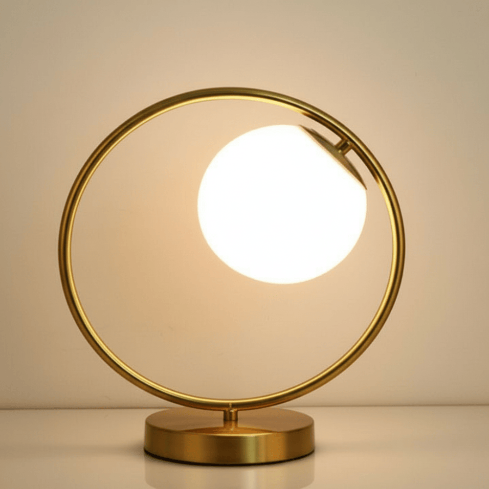 Modern Nordic Glass & Metal Warm Light Decor Lamp