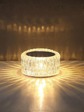Modern Cordless Crystal Bird Nest LED Touch Decor Lamp