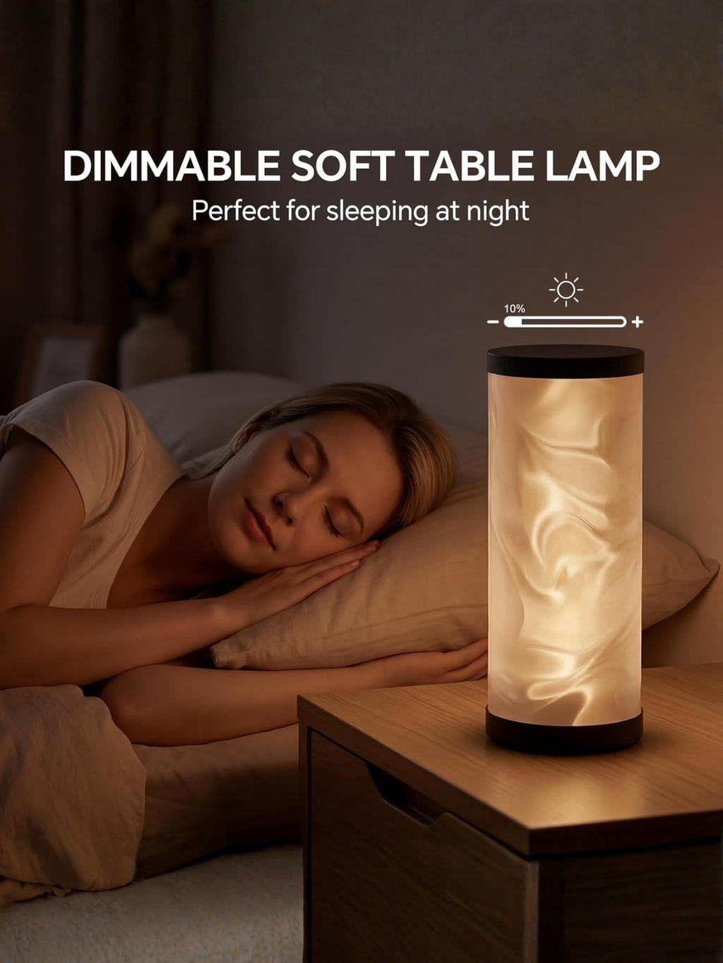 Modern Prism Water Ripple Bedside Lamp with Dynamic Glow