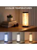 Modern Prism Water Ripple Bedside Lamp with Dynamic Glow