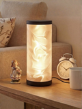 Modern Prism Water Ripple Bedside Lamp with Dynamic Glow