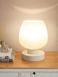 Modern Frosted Opal Glass Bedside Lamp with Touch Control