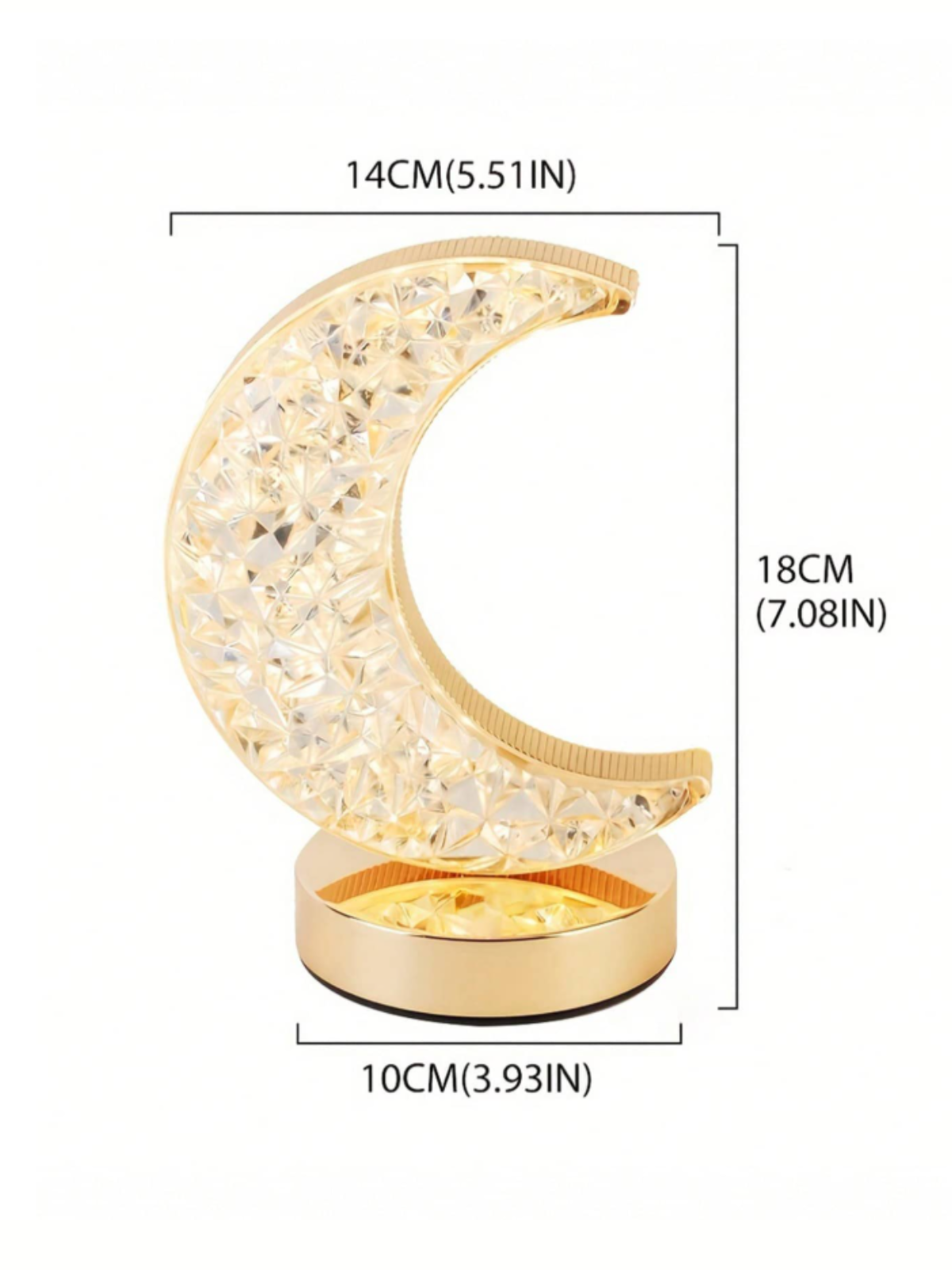 Elegant LED Moon Lamp with Touch Control & Dimming