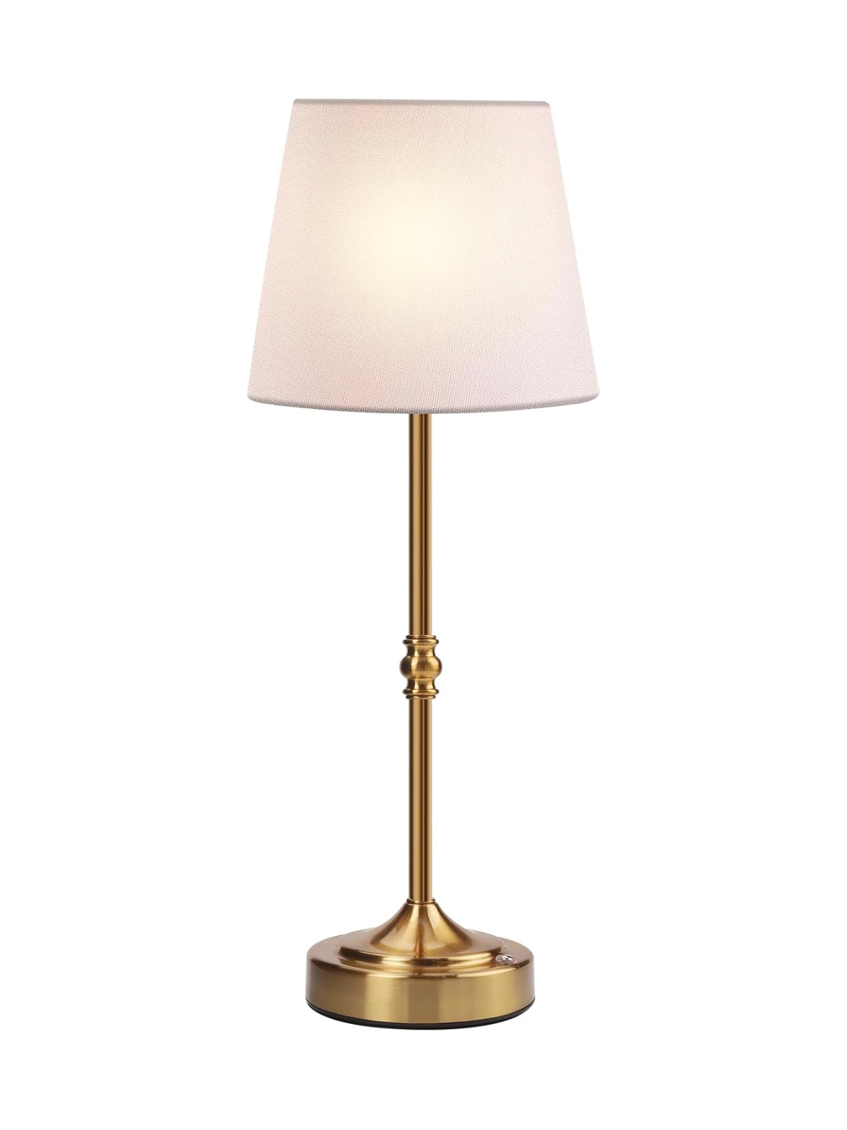 Vintage Brass Cordless Table Lamp with 5000mAh Battery
