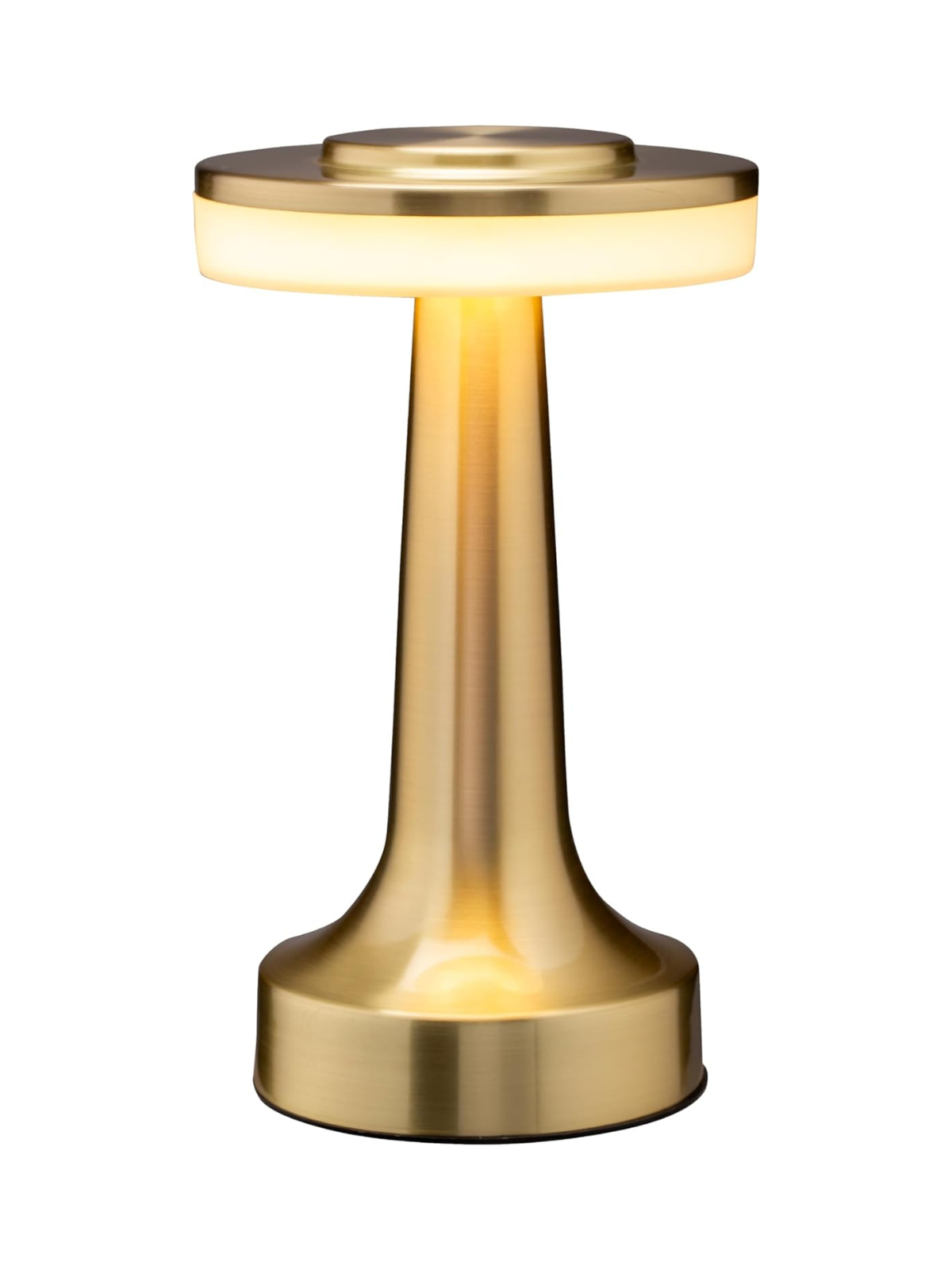 Portable Gold LED Table Lamp with 48-Hour Battery Life