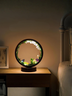 Natural Clear Quartz Crystal Night Light with 3 Colors
