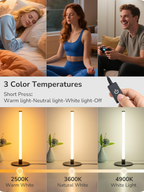 Modern Slim LED Table Lamp with 360 Degree Illumination