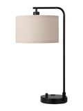 Modern Cantilever Bedside Lamp with USB Ports and Outlet