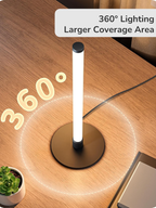 Modern Slim LED Table Lamp with 360 Degree Illumination